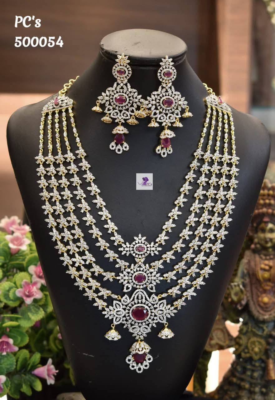 CZ stone Designer Necklace Set