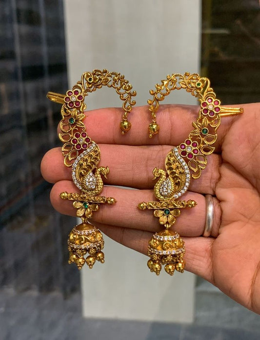 Matte Finished Cuff Earrings Set