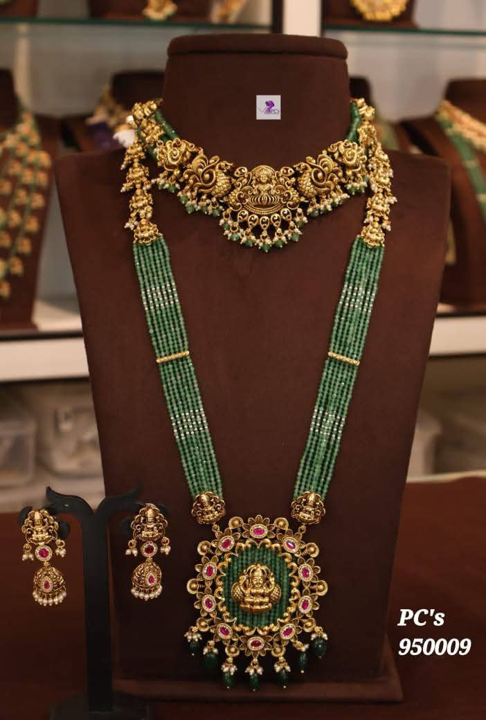 Ayna Shine Temple mala necklace Set